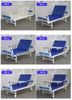 China Hospital Furniture Equipment Care de saúde Aço 2 Manual de manivela Dois Funções Casas de Hospital Preço do leito médico para idosos