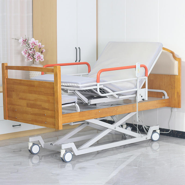  Luxo Home Care Home Rotary Cama de enfermagem Cama Hospital para casa de repouso