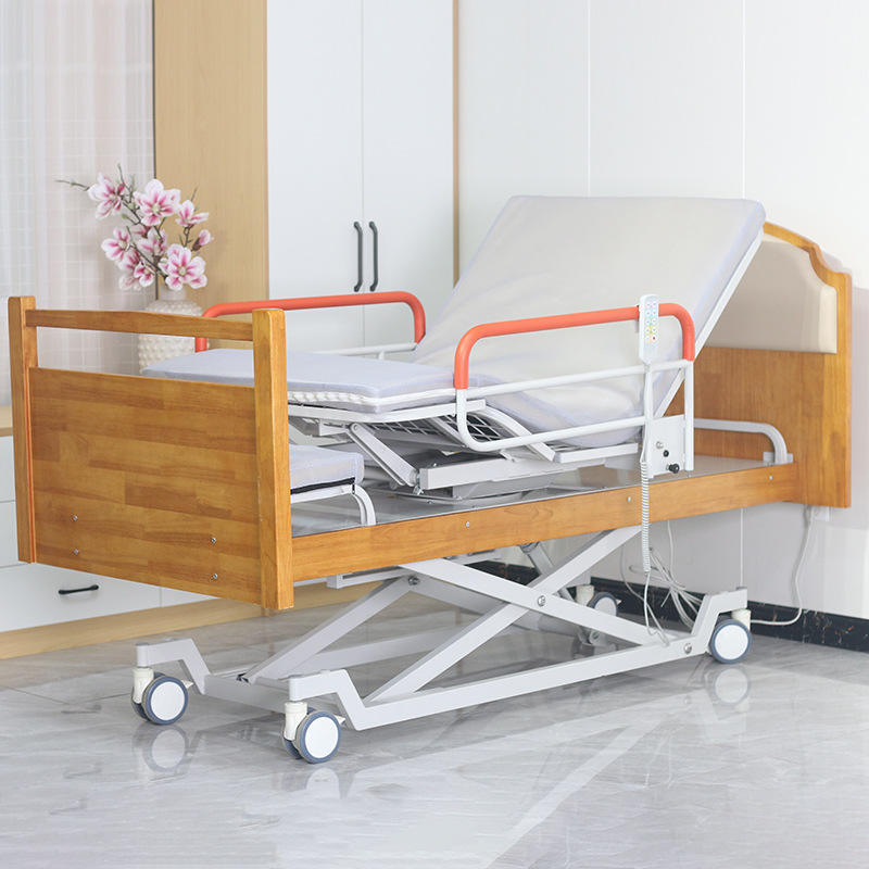  Luxo Home Care Home Rotary Cama de enfermagem Cama Hospital para casa de repouso