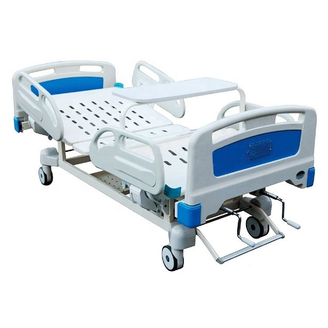 Equipamento hospitalar Central controlado 2 manivela Manual Hospital Bed