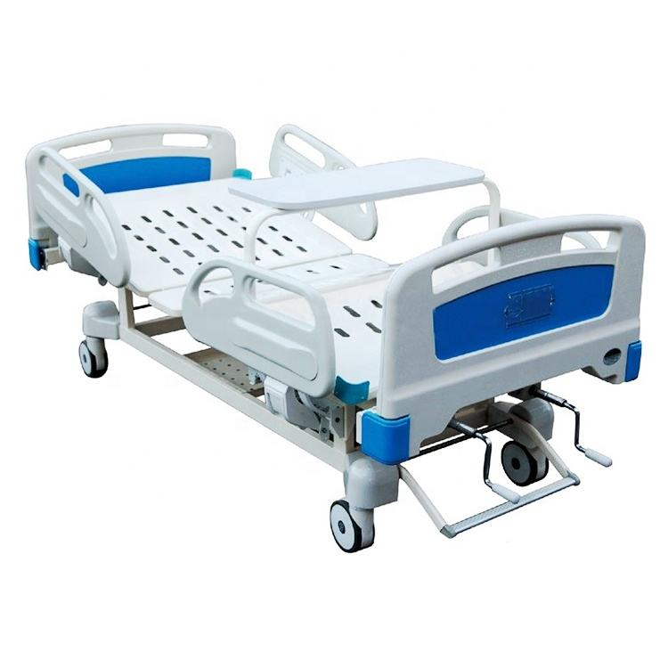 Equipamento hospitalar Central controlado 2 manivela Manual Hospital Bed
