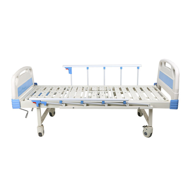 Móveis médicos Duas manivelas Cama de Medicina Dobragem Ajustável 2 Funções Manual do Hospital Cama