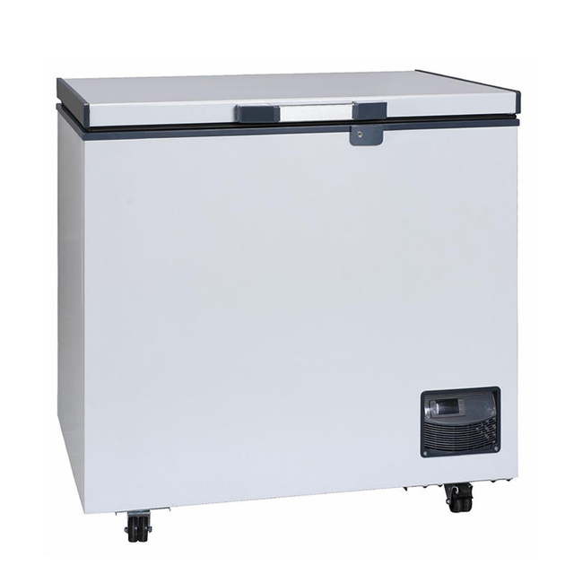 Laboratório da China Freezer profundo -25 grau seguro e durável tamanho pequeno 100L Freezer de baixa temperatura horizontal para venda