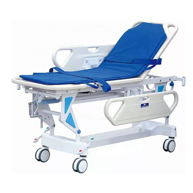 Pacientes do hospital Operação Altura do leito de transferência ajustável CARRO DE CARRO DE CARRO DE ABS CARRO DE RECUTE