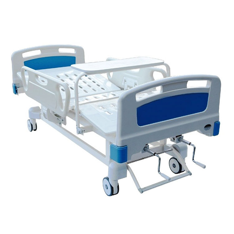 Equipamento hospitalar Central controlado 2 manivela Manual Hospital Bed