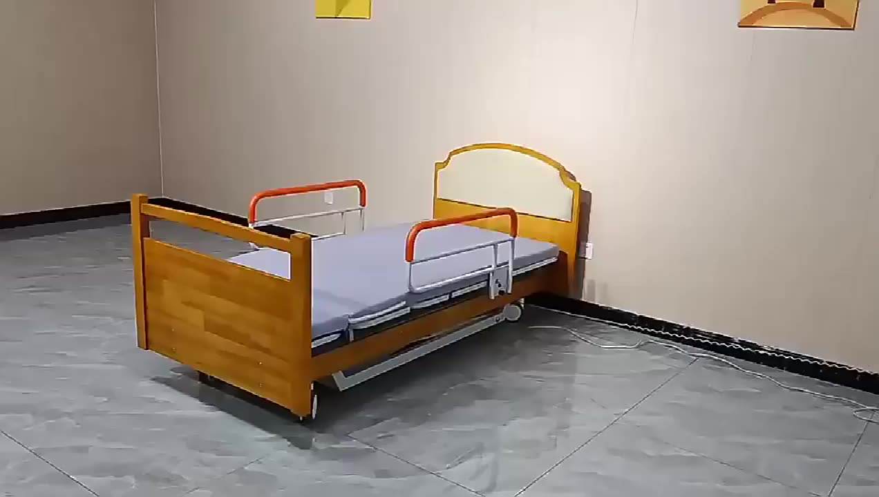  Luxo Home Care Home Rotary Cama de enfermagem Cama Hospital para casa de repouso