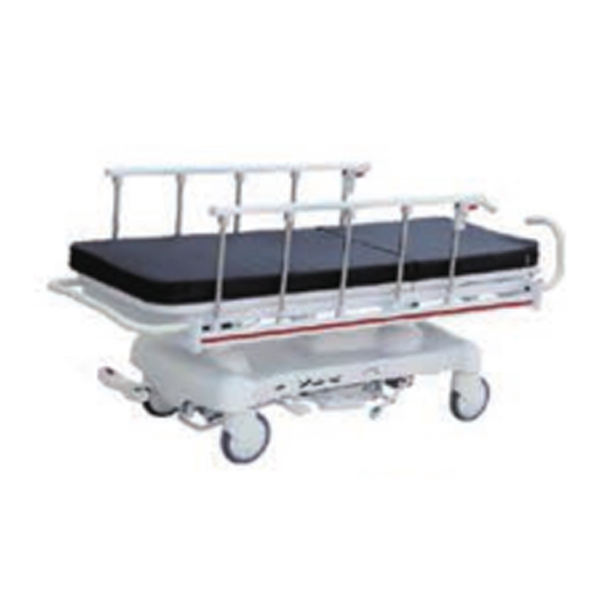 Equipamento médico Manual de aço inoxidável Hospital portátil usado Ambulância Gurney Manter