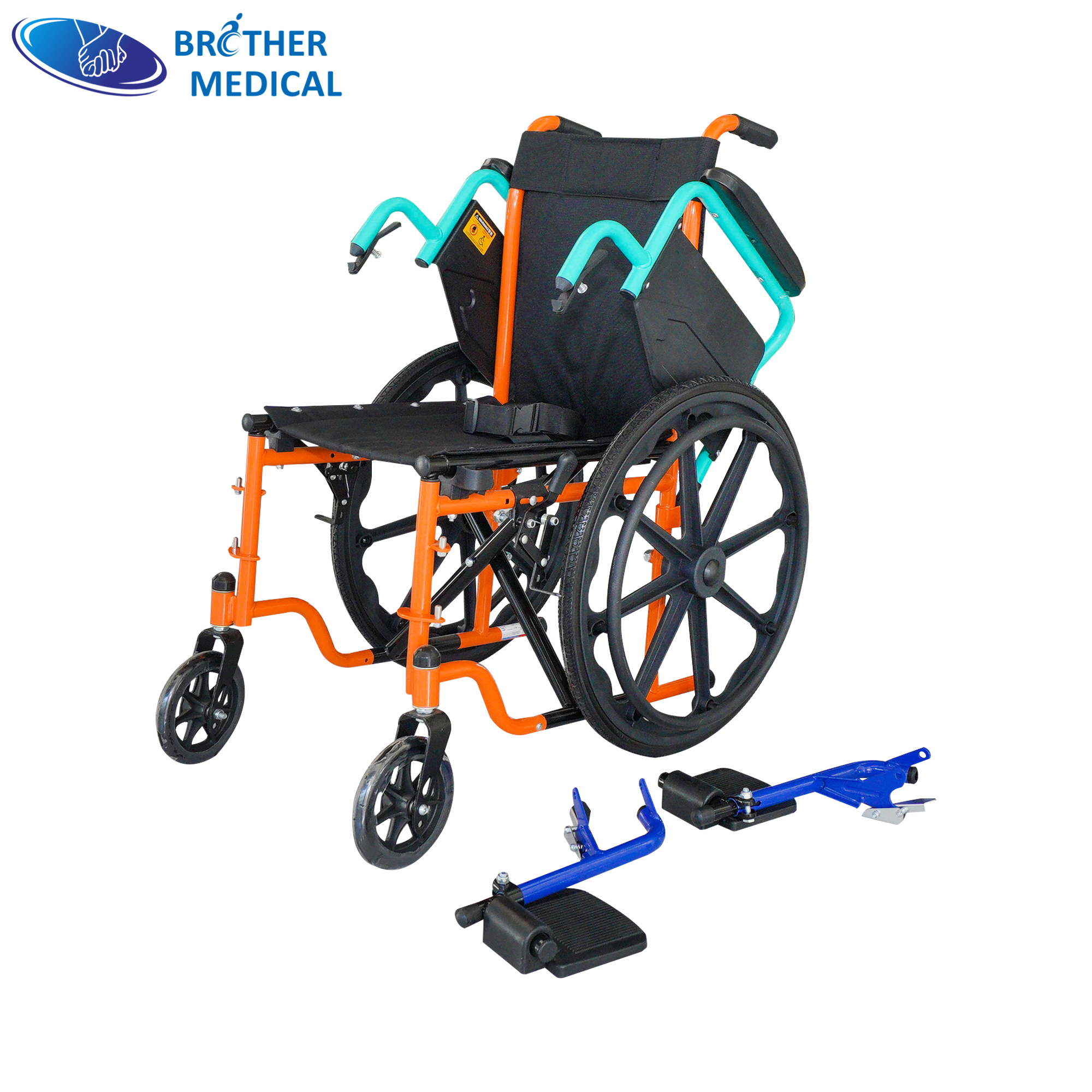 Cadeira de rodas pediátrica com altura ajustável e largura de assento personalizada | Fabricante de cadeira de rodas manual