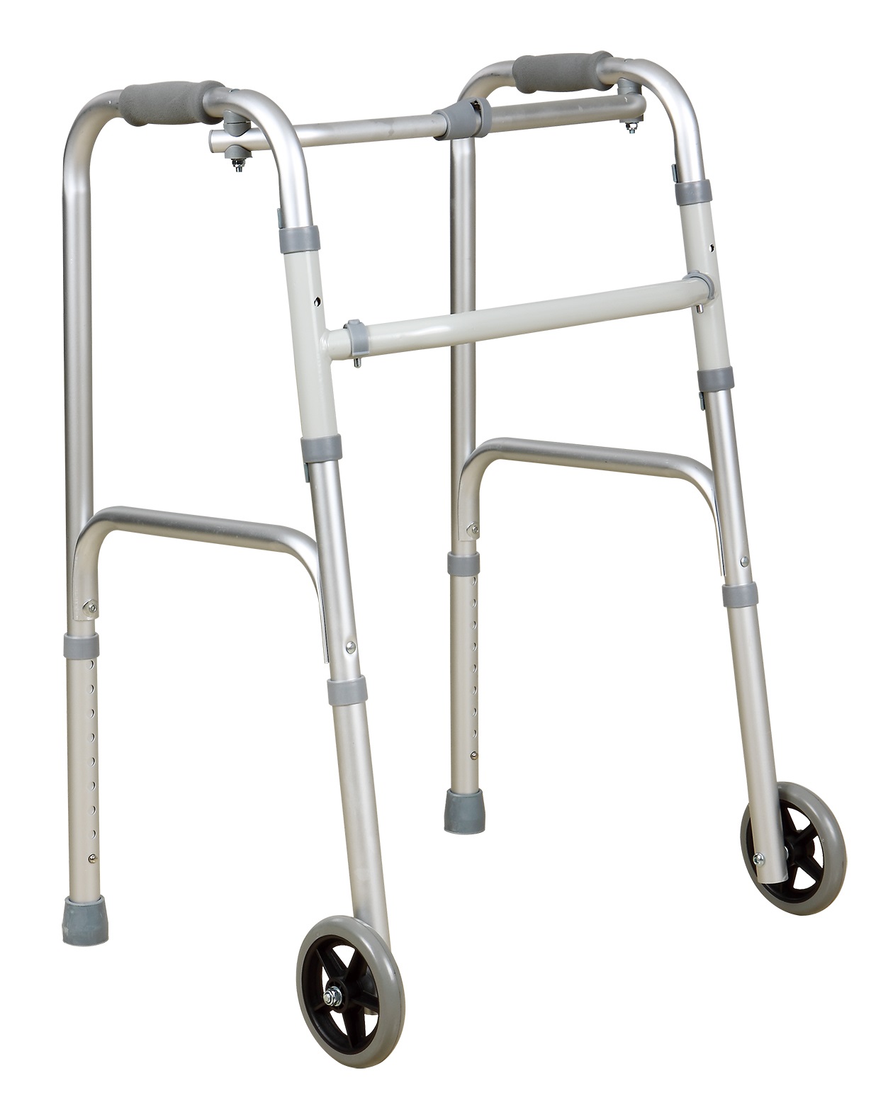 BME 812 Walker leve dobrável de alumínio com rodas