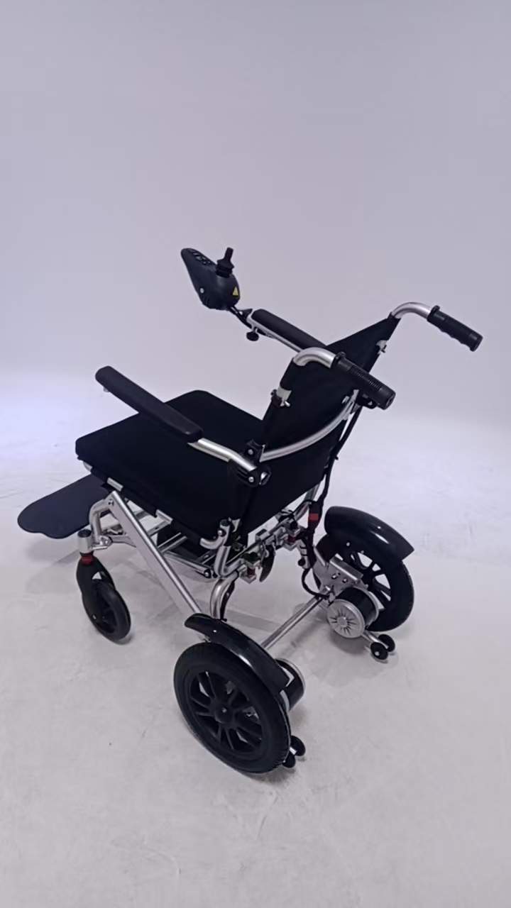 Cadeira de rodas elétrica ultraleve 17kg | Cadeira de rodas elétrica dobrável de alumínio para fácil transporte