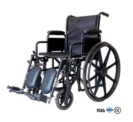 BME4618 Cadeira de rodas manual resistente bariátrica de 22 polegadas