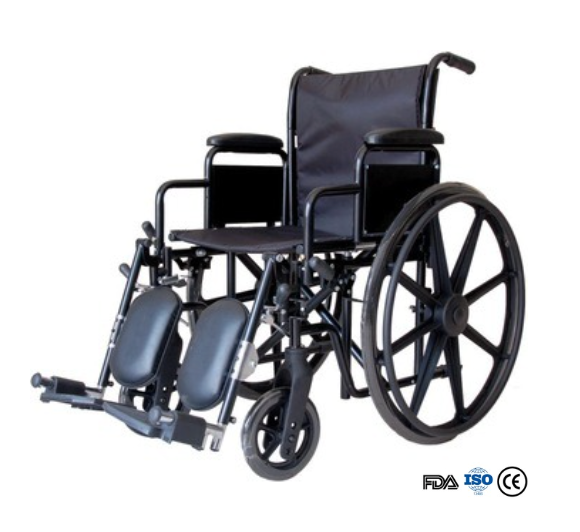BME4618 Cadeira de rodas manual resistente bariátrica de 22 polegadas