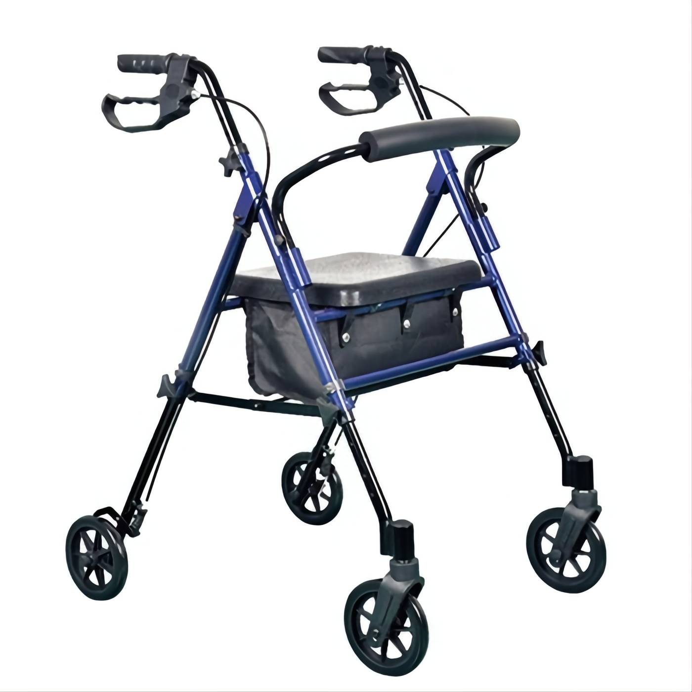 BME 861 Alumínio portátil Rolador de Walker dobrável portátil