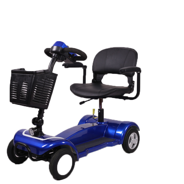 Scooter de mobilidade de quatro rodas leves de viagem de quatro rodas