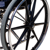 Cadeira de rodas bariátrica cromada BME4618 - mobilidade para serviços pesados ​​de 400 libras