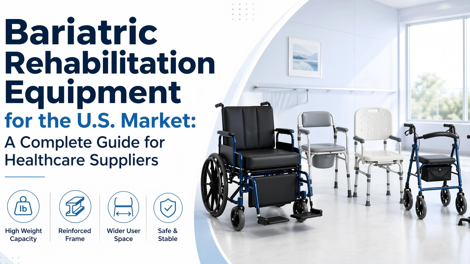 Equipamento de reabilitação bariátrica para o mercado dos EUA