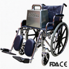 Cadeira de rodas bariátrica cromada BME4618 - mobilidade para serviços pesados ​​de 400 libras
