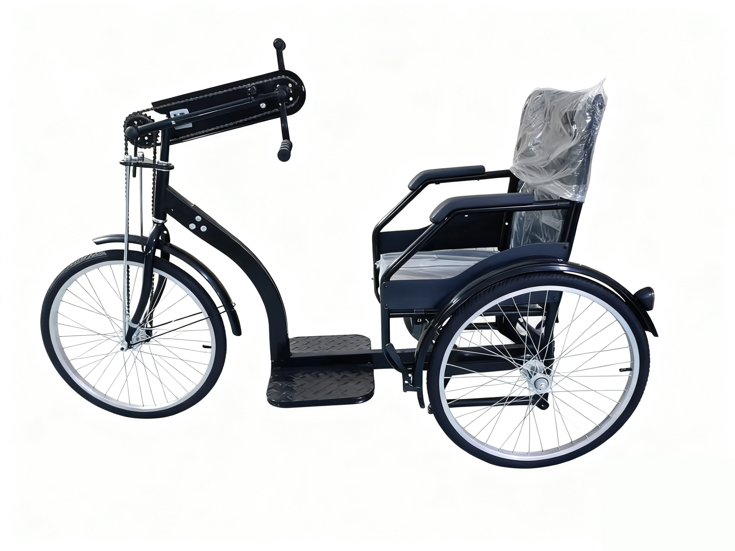 bicicleta de m&atilde;o; ciclo manual; triciclo com manivela