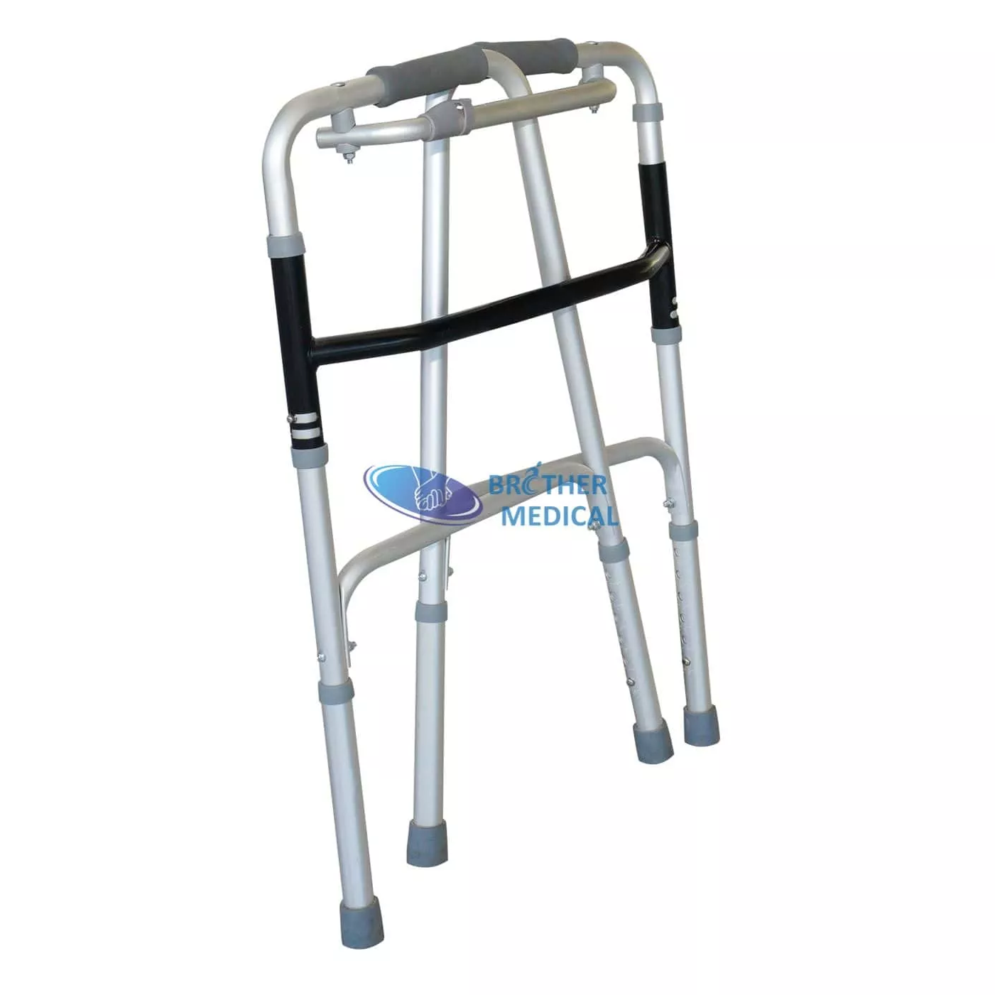 Walker dobrável leve ajuda de altura ajustável para reabilitação