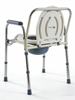  Cadeira de cadeira de plástico dobrável com cadeira de vaso vaso sanitário com handrail balde