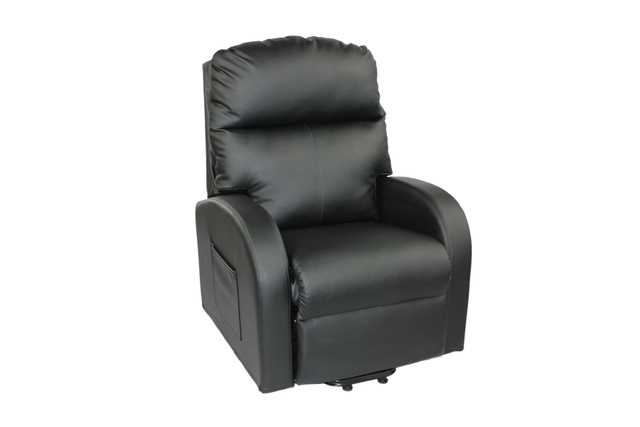 Cadeira de elevação cinza dual motor médico