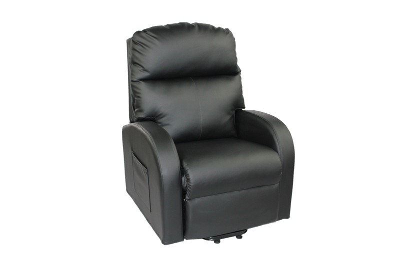 Cadeira de elevação cinza dual motor médico