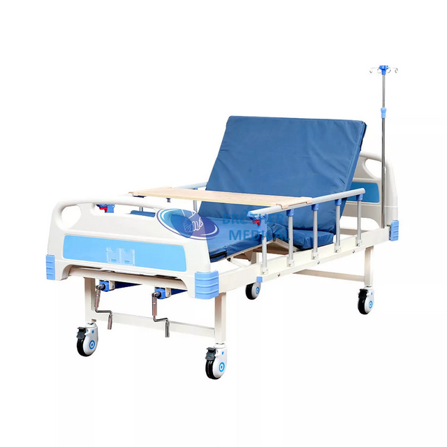 China Hospital Furniture Equipment Care de saúde Aço 2 Manual de manivela Dois Funções Casas de Hospital Preço do leito médico para idosos