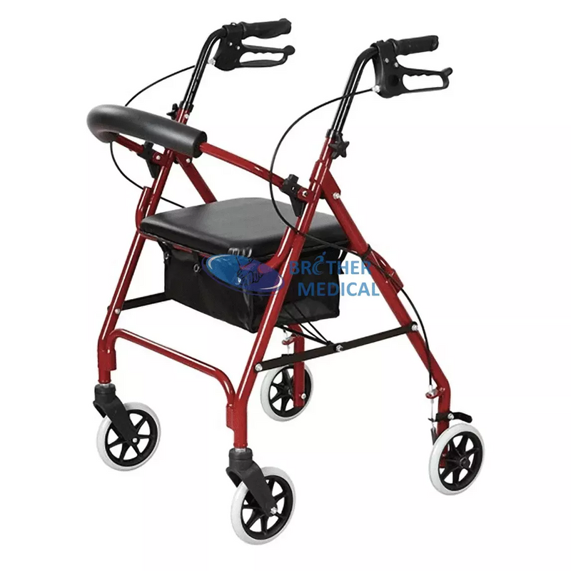 BME 861 Alumínio portátil Rolador de Walker dobrável portátil