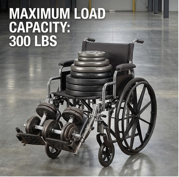 Cadeira de rodas bari&aacute;trica Peso m&aacute;ximo do usu&aacute;rio 300–700 lbs (136–317 kg) Brother Medical